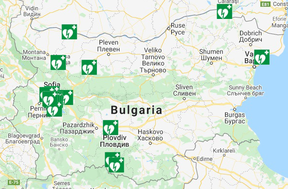 AED map BG