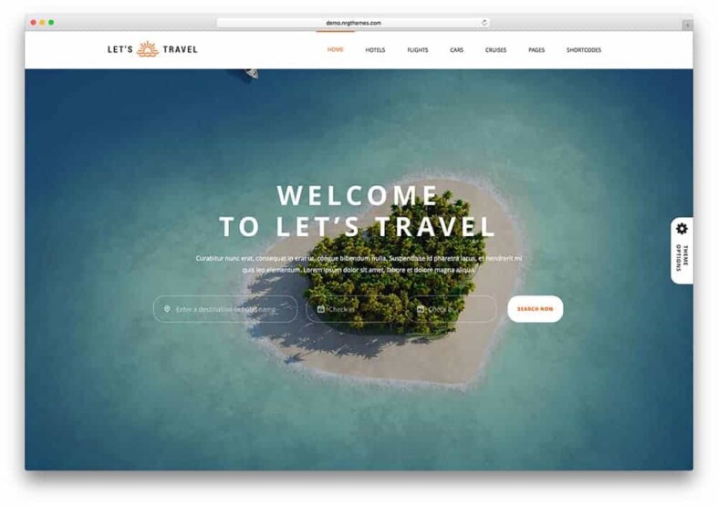 Сайт за туристически агенции с индивидуален дизайн