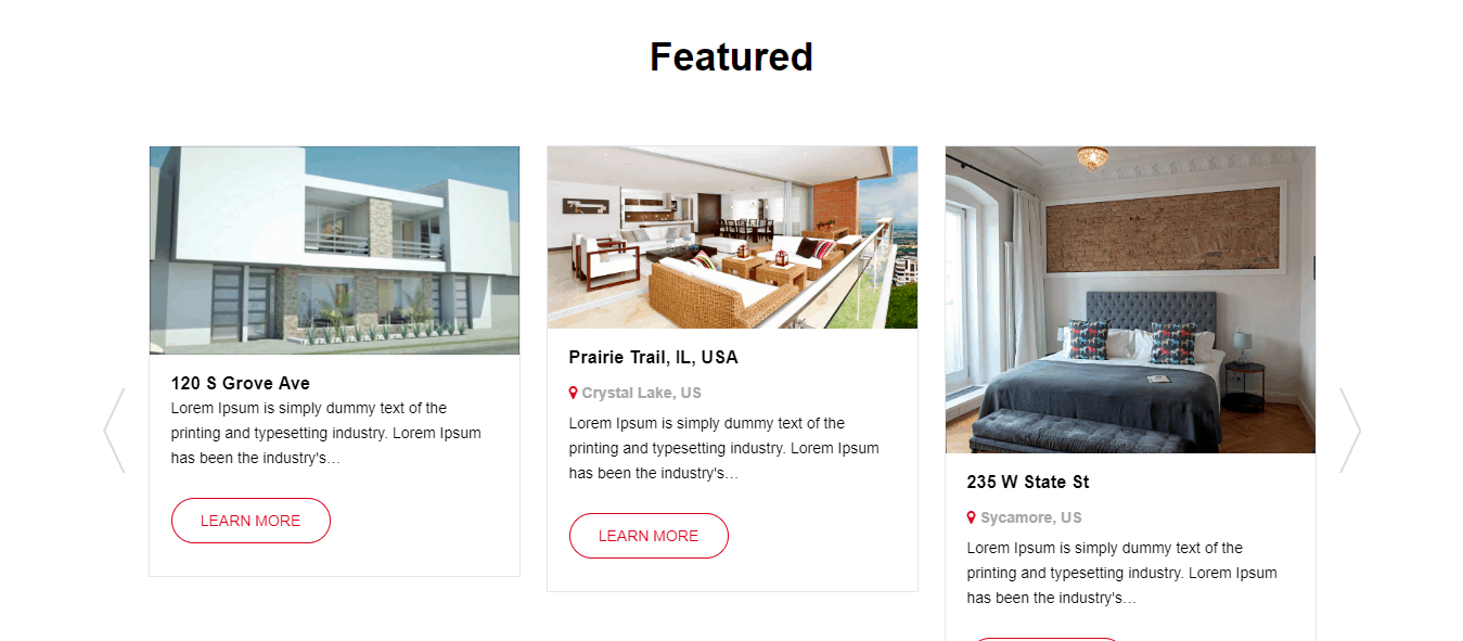 Сайт за недвижими имоти с дизайн по шаблон Project