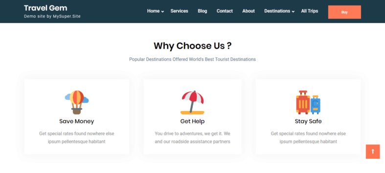 Сайт за туристически агенции с дизайн Travel Gem