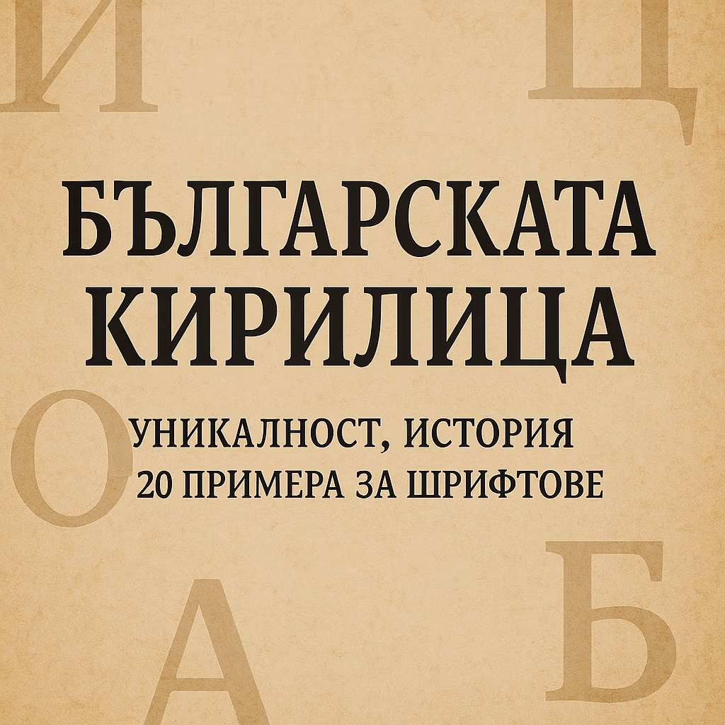 Българската Кирилица: Уникалност, История и Примери за Шрифтове