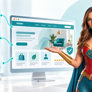 Аватарът на MySuper Site представя сайт, свързан с Google, социалните мрежи и ИИ