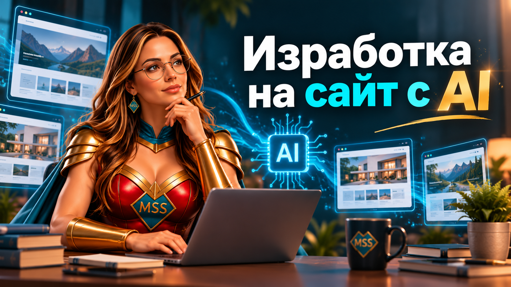изработка на сайт с AI